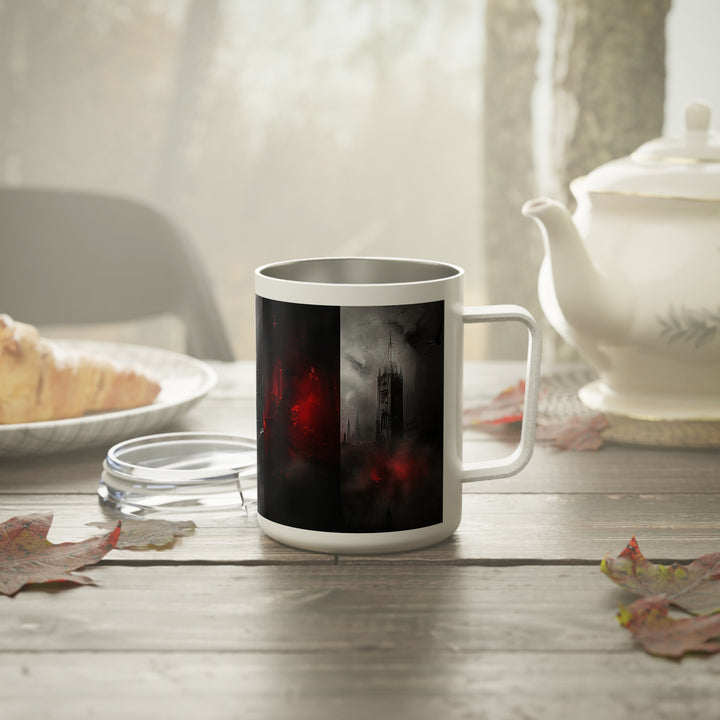 Gothic Inspired Insulated Coffee Mug, 10oz