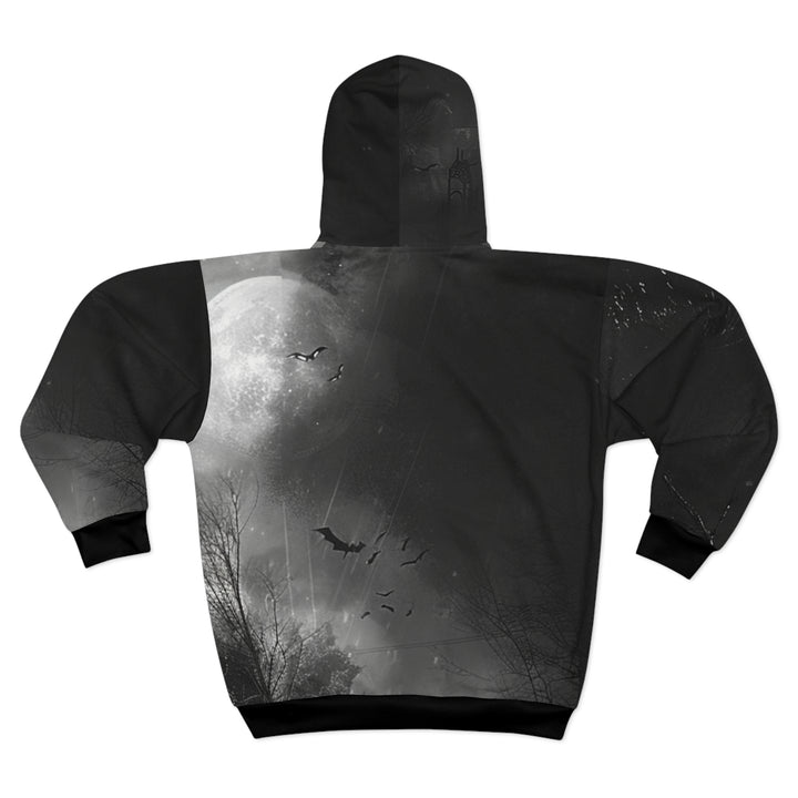 Haunted Castle Unisex Zip Hoodie (Black)