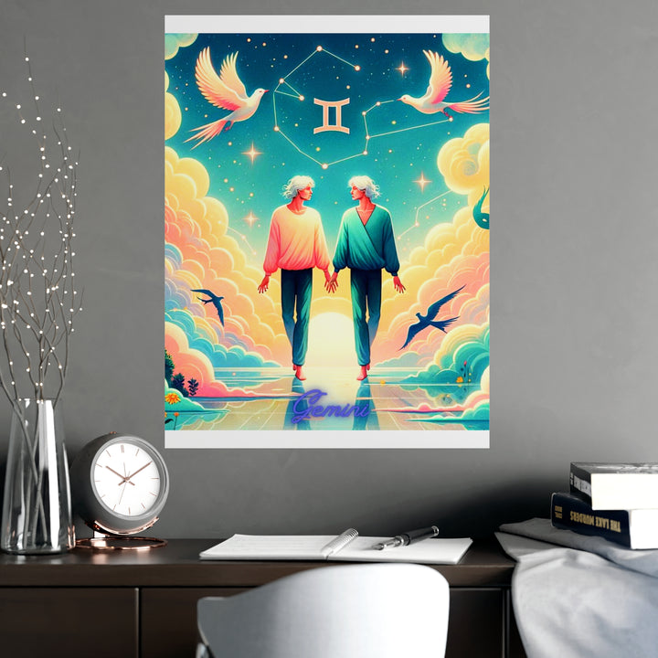 Gemini Zodiac Matte Poster V.1