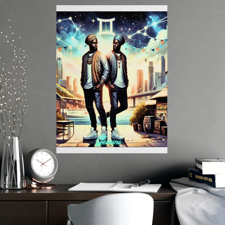 Gemini Zodiac Matte Poster V.2