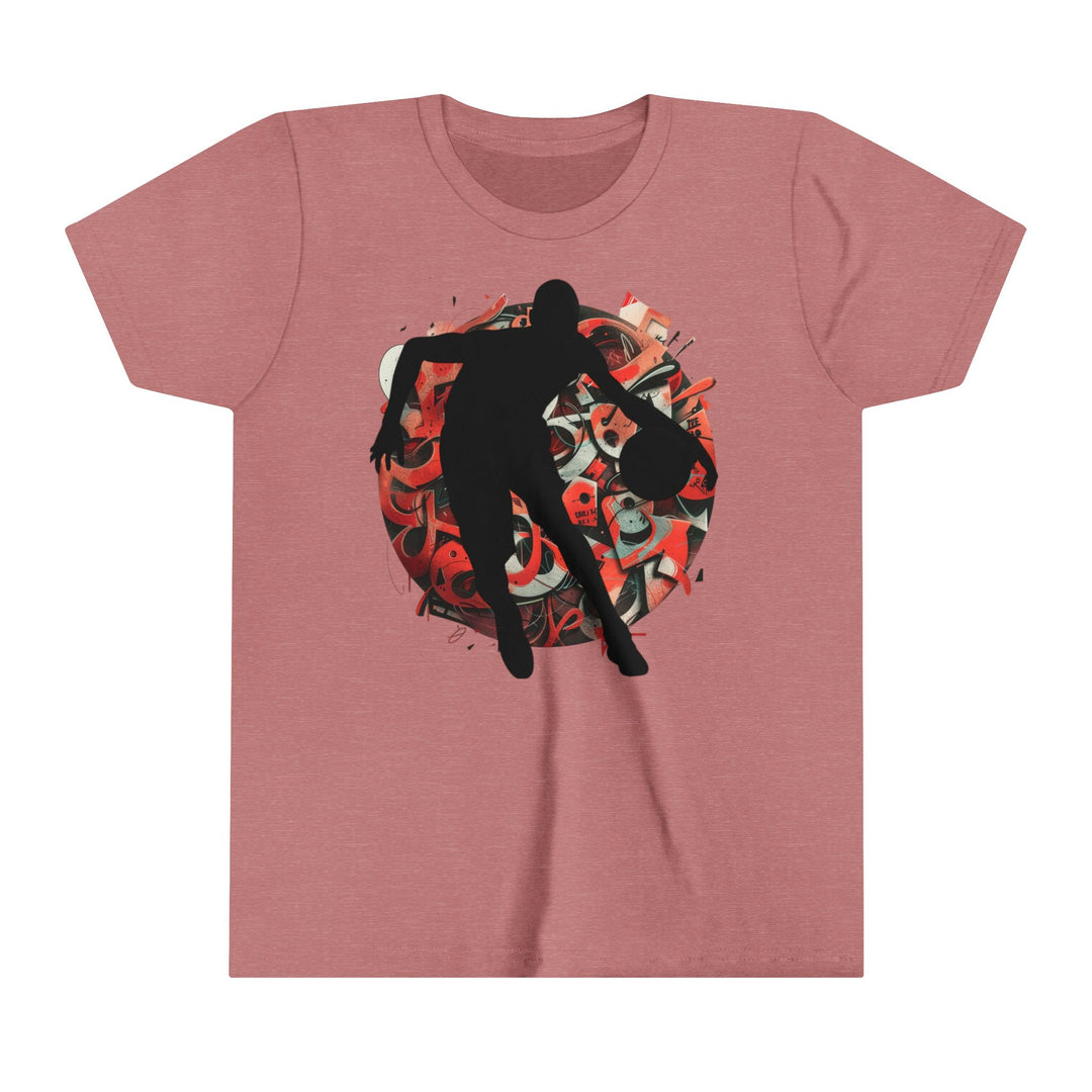Basketball Silhouette Youth Short Sleeve Tee