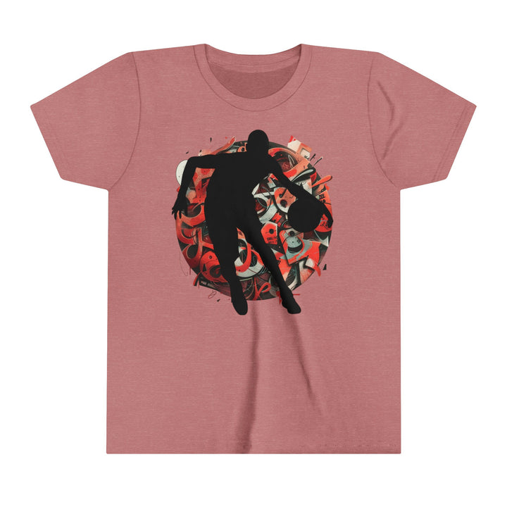 Basketball Silhouette Youth Short Sleeve Tee