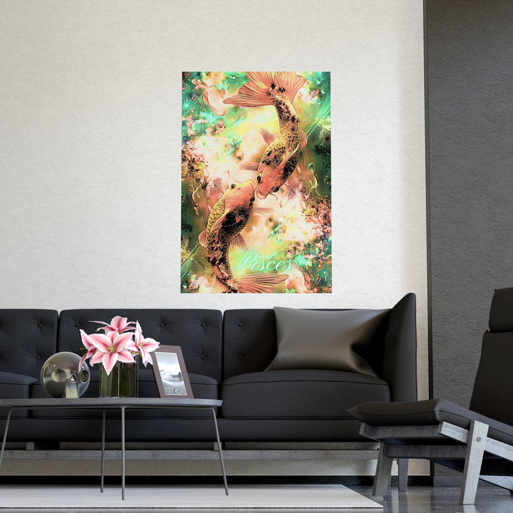 Pisces Zodiac Matte Poster