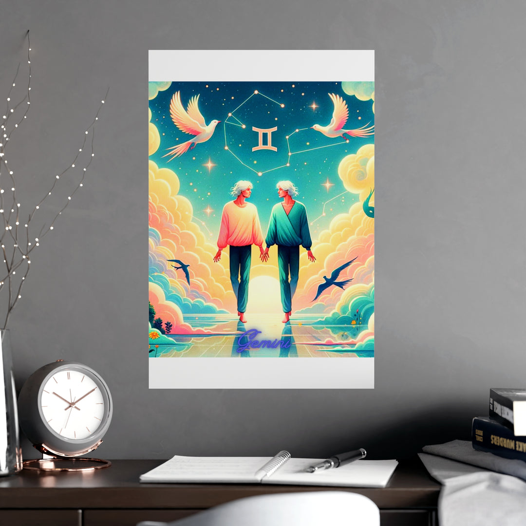 Gemini Zodiac Matte Poster V.1
