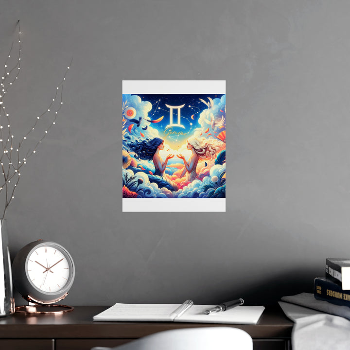 Gemini Zodiac Matte Poster V.3