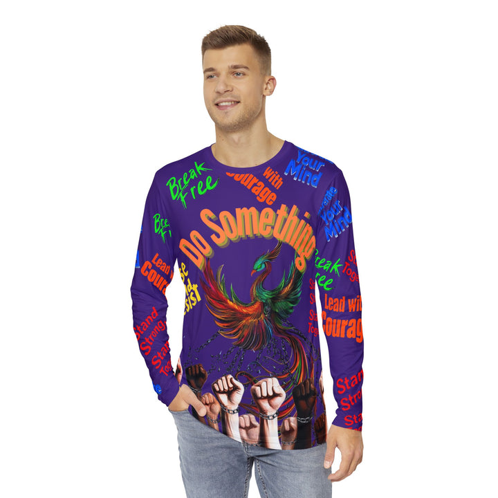 "Do Something" Phoenix Empowerment Long-Sleeve Shirt – Break Free Collection