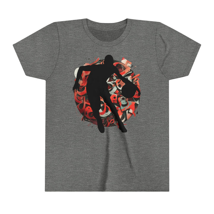 Basketball Silhouette Youth Short Sleeve Tee