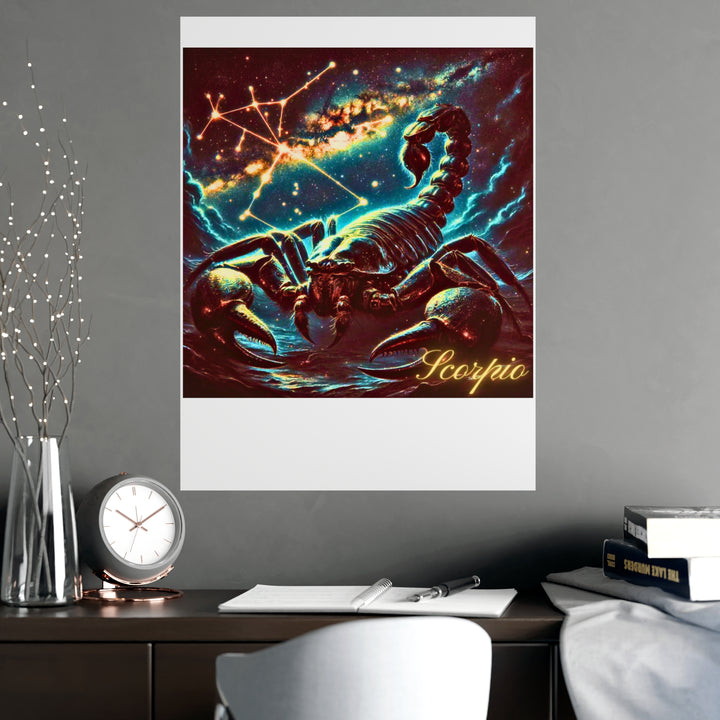 Scorpio Zodiac Matte Poster