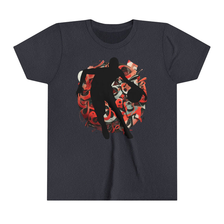 Basketball Silhouette Youth Short Sleeve Tee
