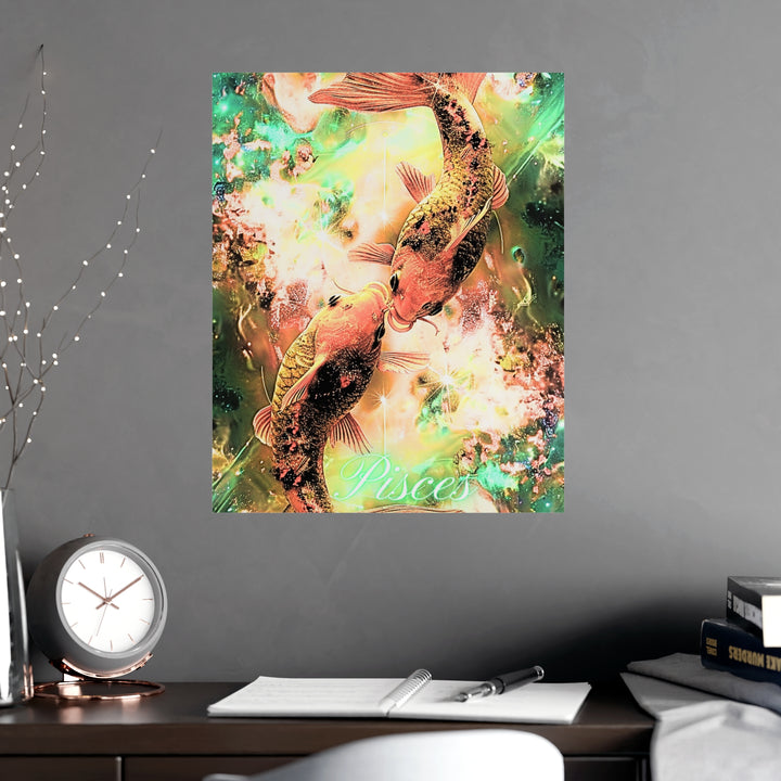 Pisces Zodiac Matte Poster
