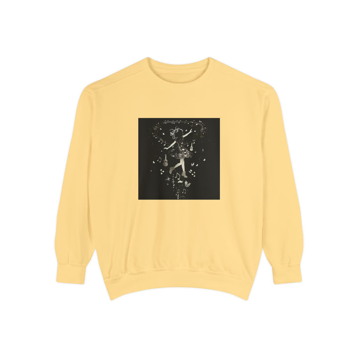 Music Inspired Unisex Garment-Dyed Sweatshirt
