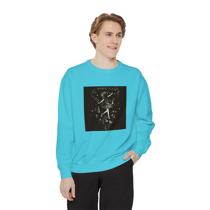 Music Inspired Unisex Garment-Dyed Sweatshirt