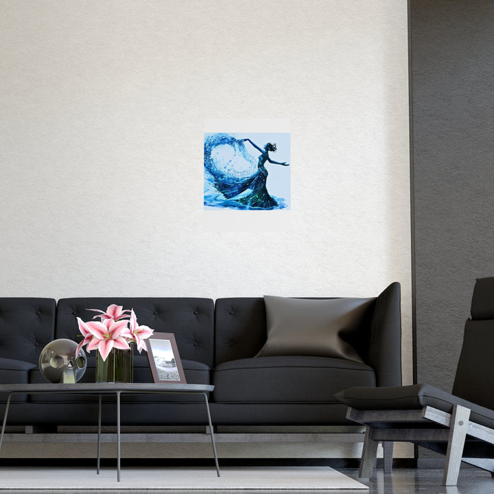 Aquarius Zodiac Matte Poster