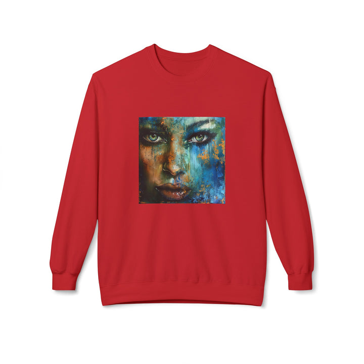 Glitter Woman Unisex Fleece Crewneck Sweatshirt