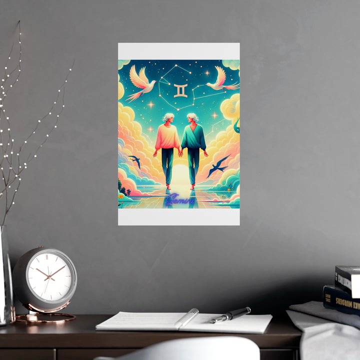 Gemini Zodiac Matte Poster V.1
