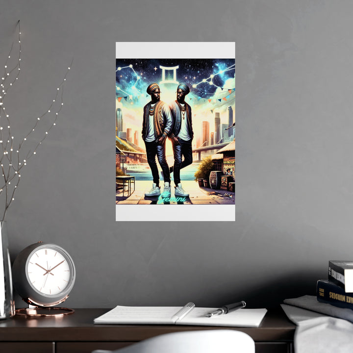 Gemini Zodiac Matte Poster V.2