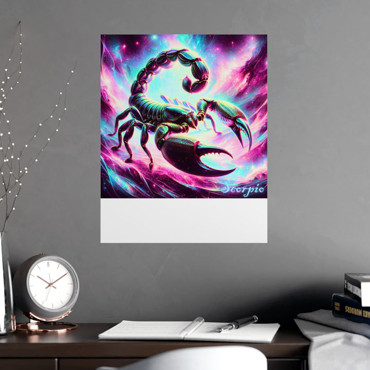 Scorpio Zodiac Matte Poster