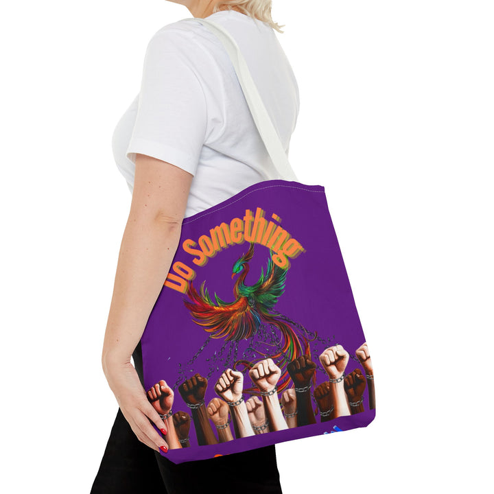"Do Something" Phoenix & Fist Empowerment Tote Bag - Social Justice Collection