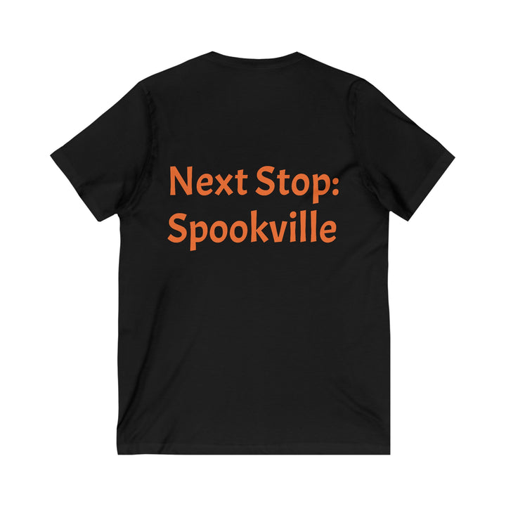 "Next Stop: Spookville" Ghost Train Halloween Tee – Tiny Terror Collection