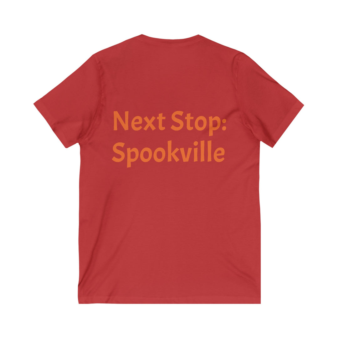 "Next Stop: Spookville" Ghost Train Halloween Tee – Tiny Terror Collection