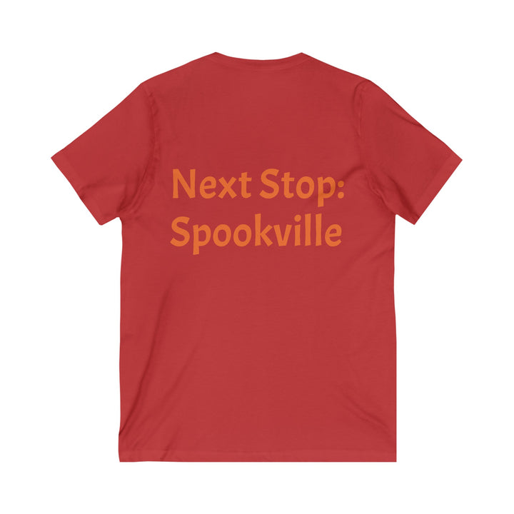 "Next Stop: Spookville" Ghost Train Halloween Tee – Tiny Terror Collection