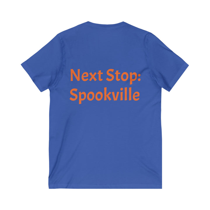 "Next Stop: Spookville" Ghost Train Halloween Tee – Tiny Terror Collection