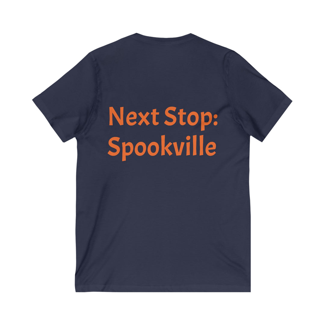"Next Stop: Spookville" Ghost Train Halloween Tee – Tiny Terror Collection