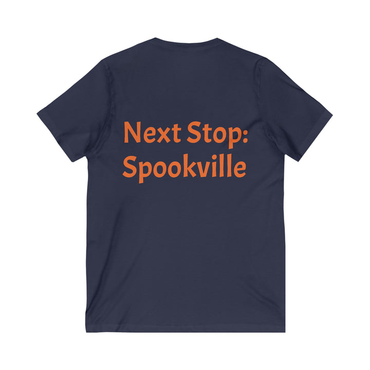 "Next Stop: Spookville" Ghost Train Halloween Tee – Tiny Terror Collection