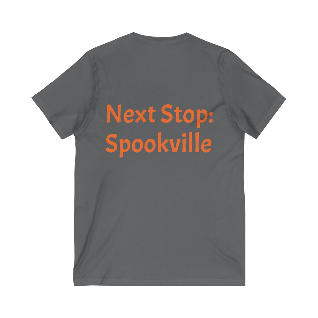 "Next Stop: Spookville" Ghost Train Halloween Tee – Tiny Terror Collection