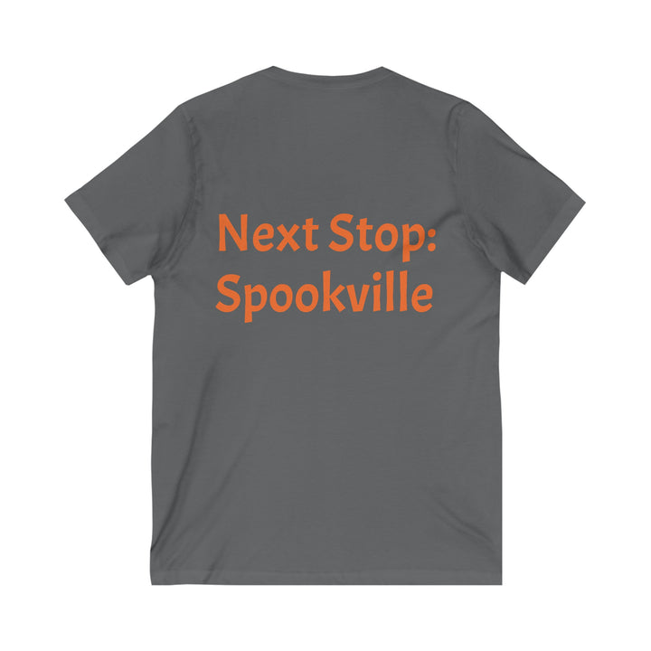 "Next Stop: Spookville" Ghost Train Halloween Tee – Tiny Terror Collection