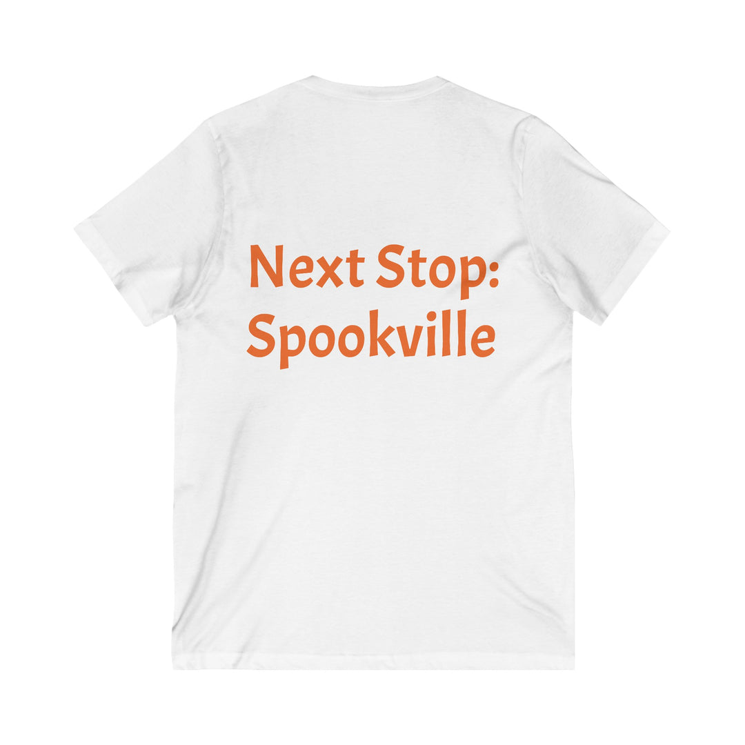 "Next Stop: Spookville" Ghost Train Halloween Tee – Tiny Terror Collection