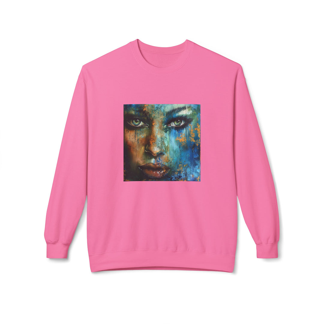Glitter Woman Unisex Fleece Crewneck Sweatshirt