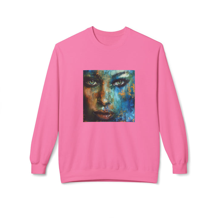 Glitter Woman Unisex Fleece Crewneck Sweatshirt