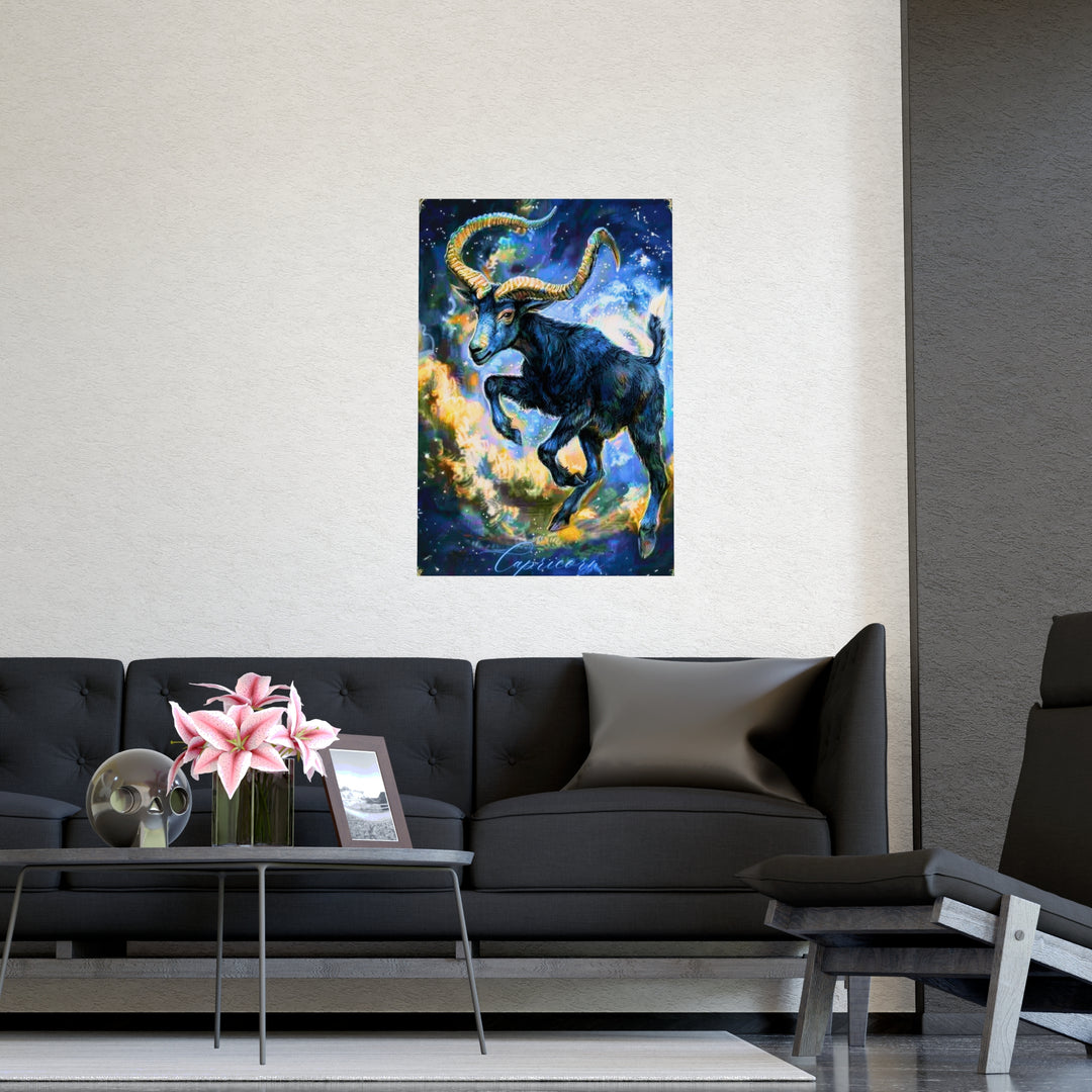 Capricorn Zodiac Matte Poster