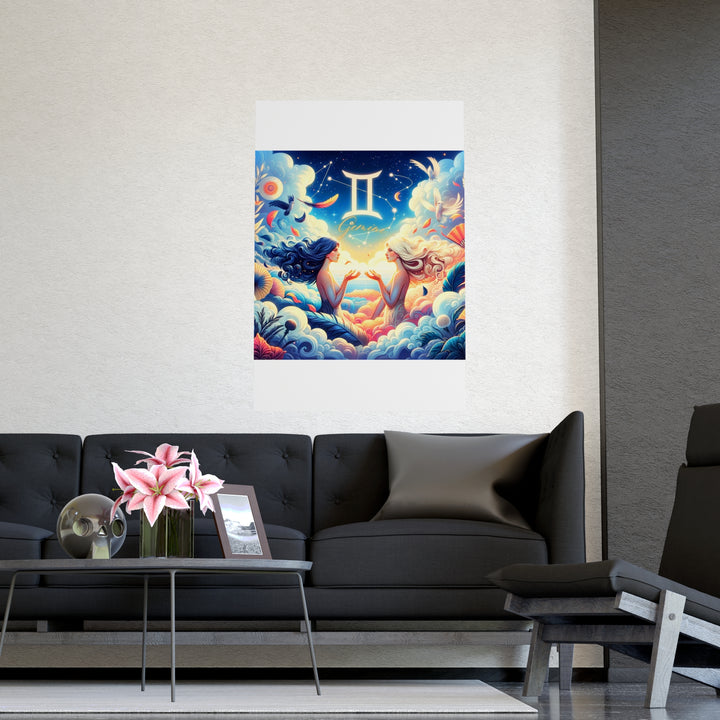 Gemini Zodiac Matte Poster V.3