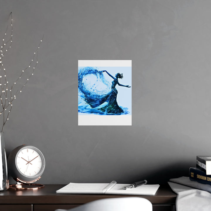 Aquarius Zodiac Matte Poster