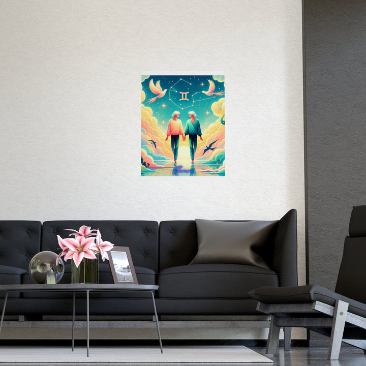 Gemini Zodiac Matte Poster V.1