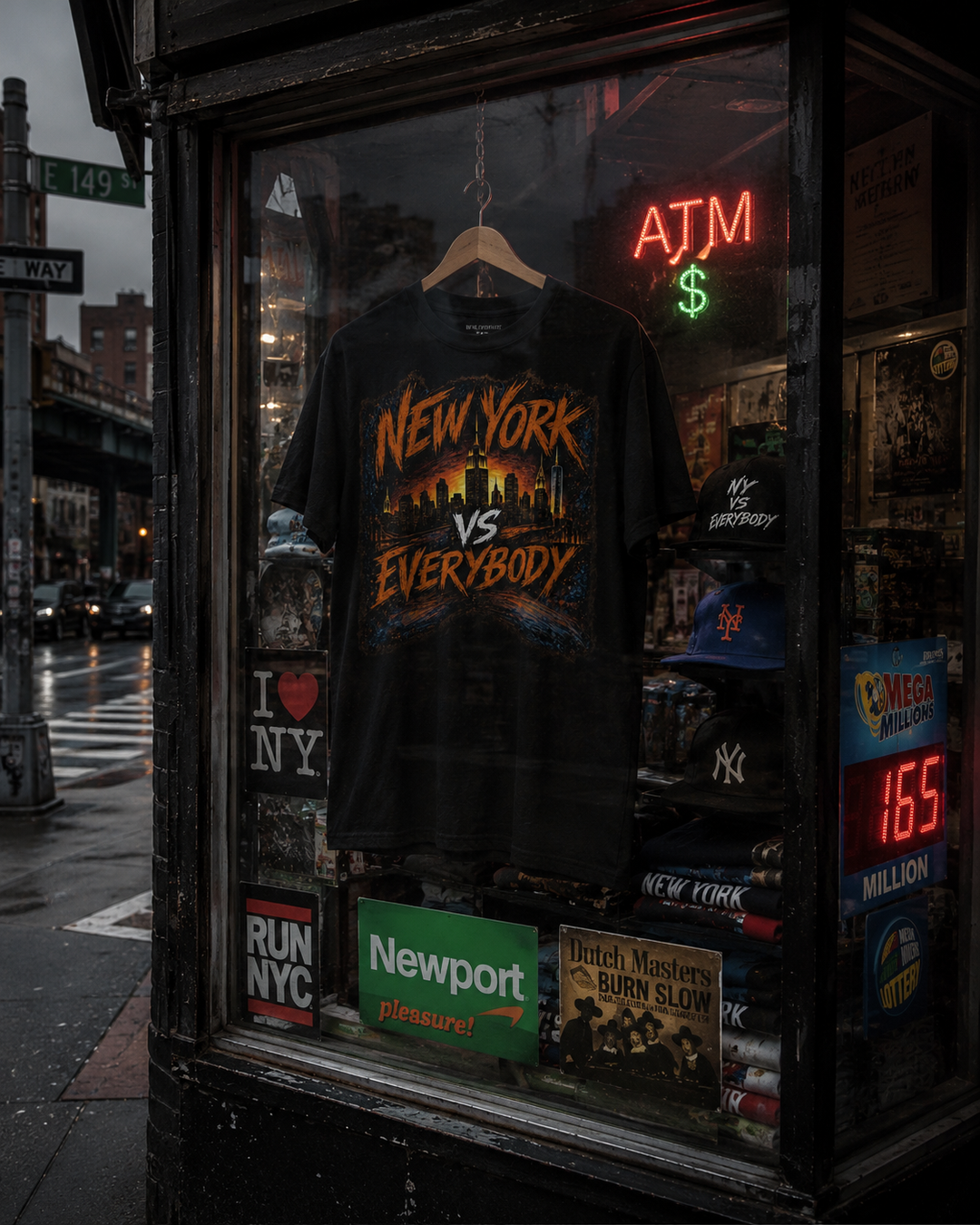 NEW YORK VS EVERYBODY - Premium Shaka Heavyweight Tee
