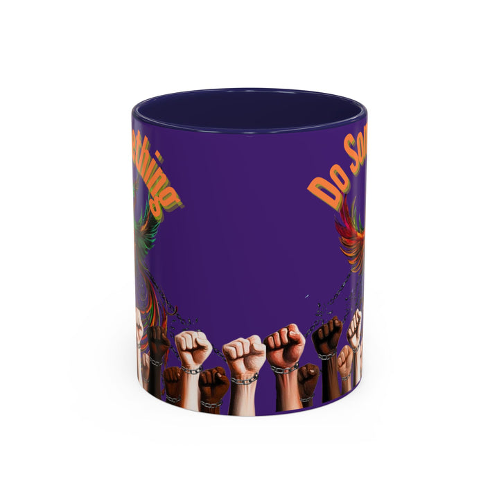 "Do Something" Phoenix & Fists Empowerment Coffee Mug –