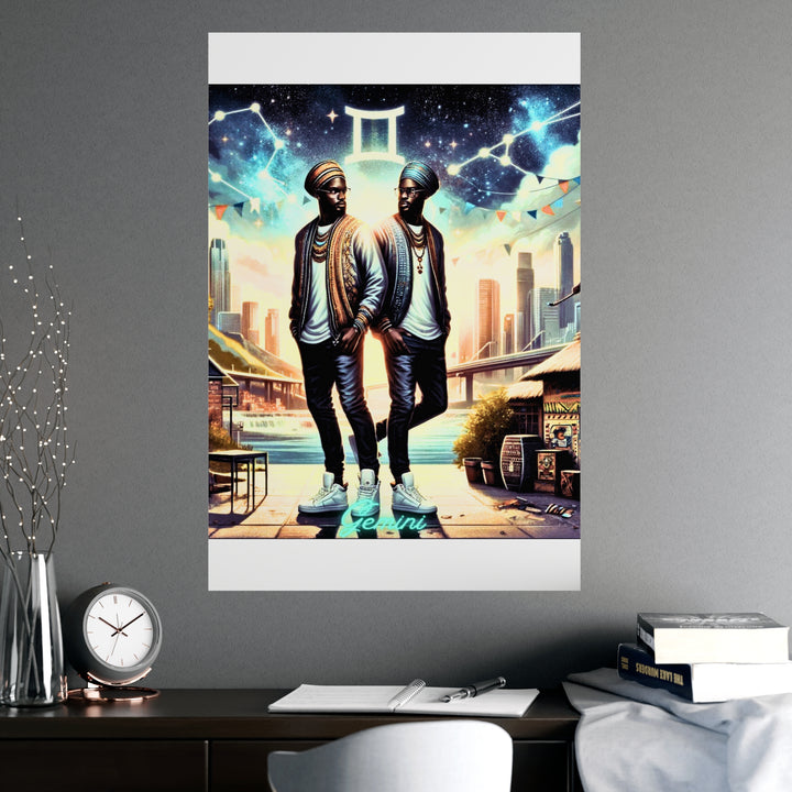 Gemini Zodiac Matte Poster V.2