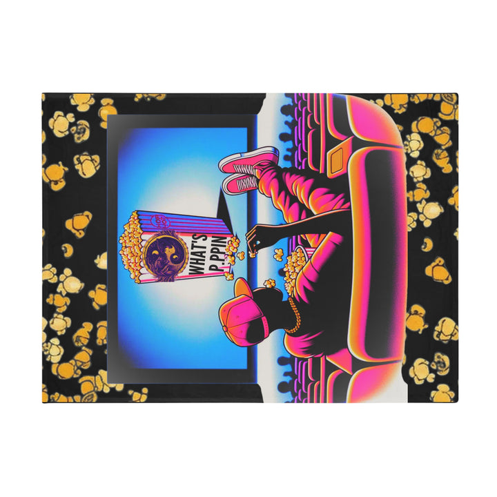 What's Poppin' collection Plush Fleece Blanket