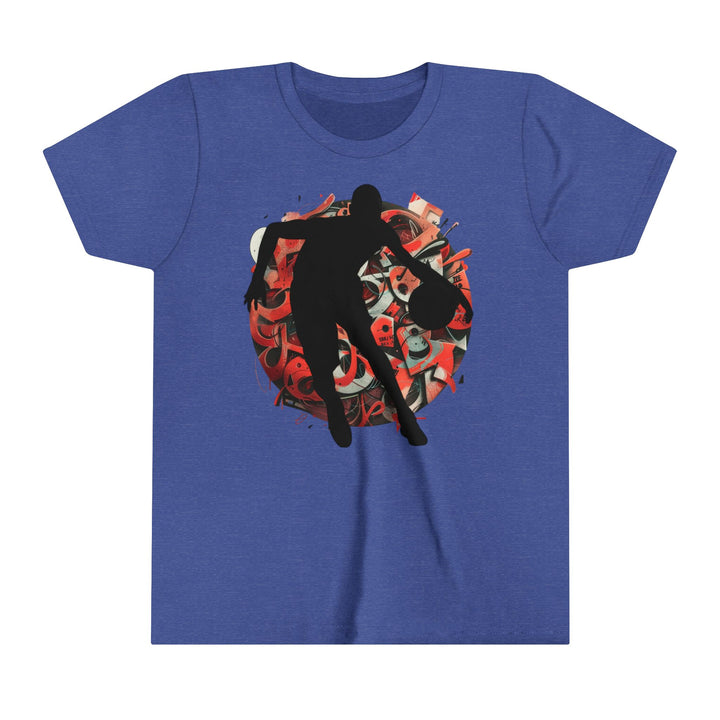 Basketball Silhouette Youth Short Sleeve Tee