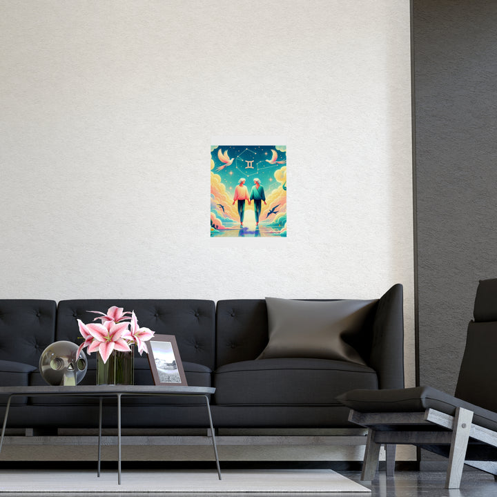 Gemini Zodiac Matte Poster V.1