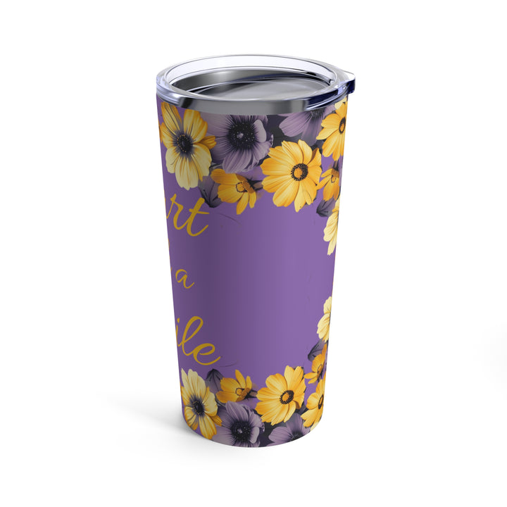 Start with a Smile Daisy Tumbler 20oz