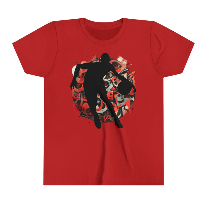 Basketball Silhouette Youth Short Sleeve Tee