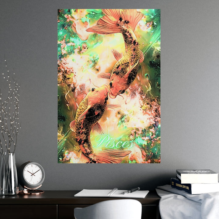 Pisces Zodiac Matte Poster