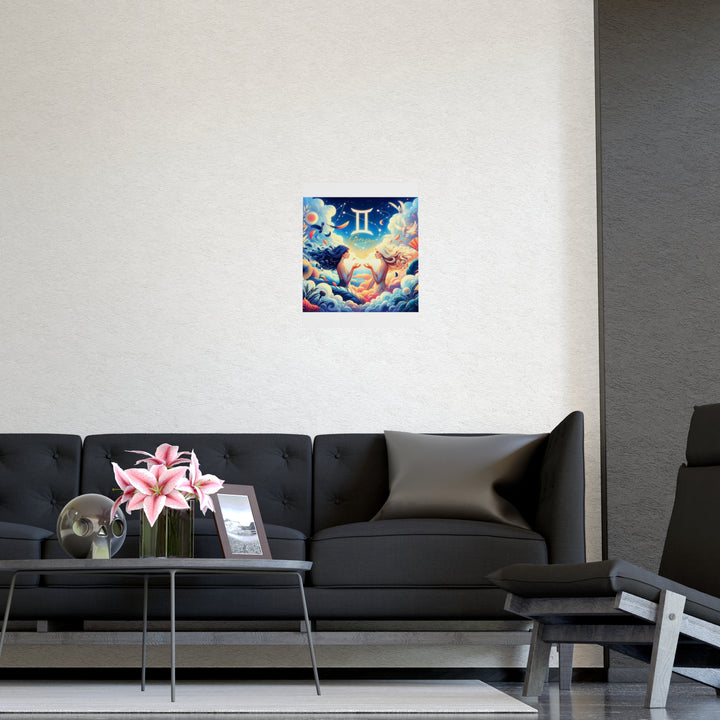 Gemini Zodiac Matte Poster V.3