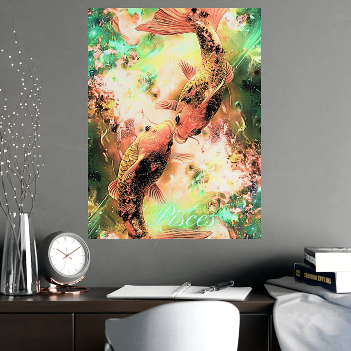 Pisces Zodiac Matte Poster