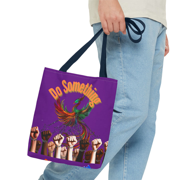 "Do Something" Phoenix & Fist Empowerment Tote Bag - Social Justice Collection