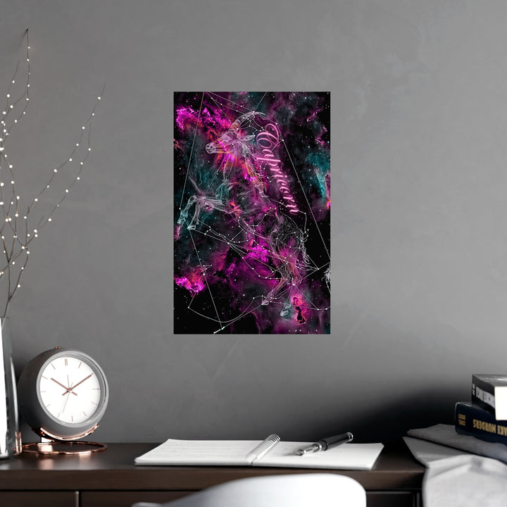 Capricorn Zodiac Matte Poster